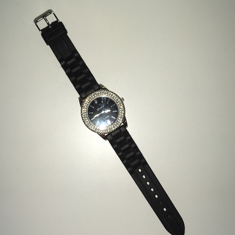 Black Rubber Watch